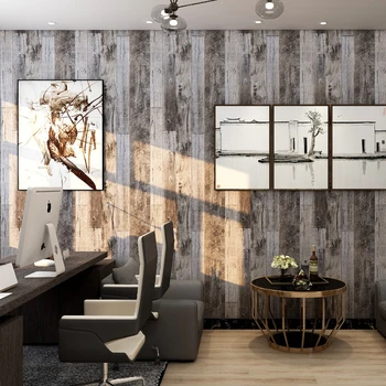 

Embrace nature, thicken wall stickers, wood grain patterns, furniture stickers, self-adhesive restaurant background wall paper,