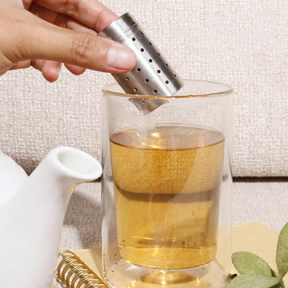 304 Stainless Steel Tea Filter Artifact Household Tea Leak Filter Kitchen Tea Separated Tea Strainer Kitchen Supplies