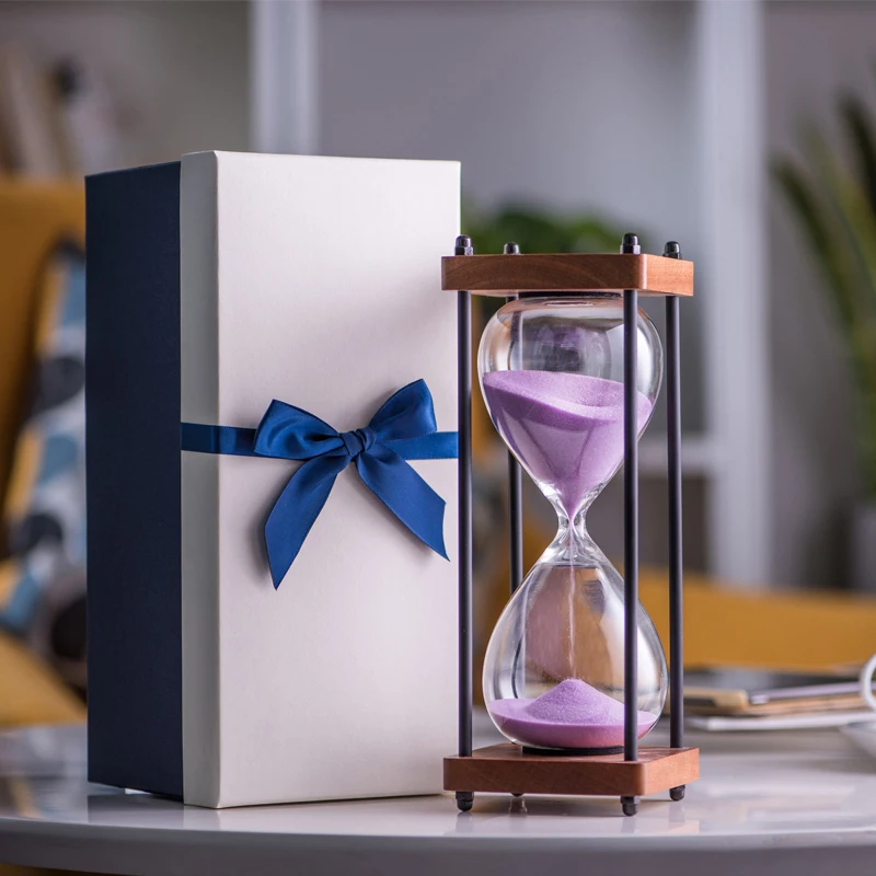 New Birthday Gift Creative Gift To Boyfriend Hourglass Timer Children's Home Furnishings DIY Sand Hourglass Decorative Household - Цвет: Золотой