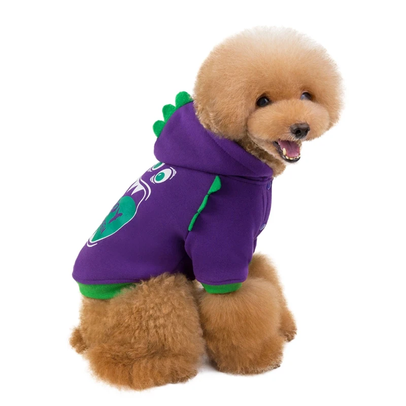 Домашнее животное Хэллоуин Косплей Костюм Собака забавная одежда Пальто Зимний хлопковый мягкий теплый костюм для маленьких средних костюм для собаки толстовки