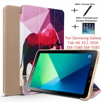 

Tablet case for Samsung Galaxy tab 10.1 T580 T585 Funda Smart cover for Tab A6 10.1 2016 SM-T580 Slim Protective Shell
