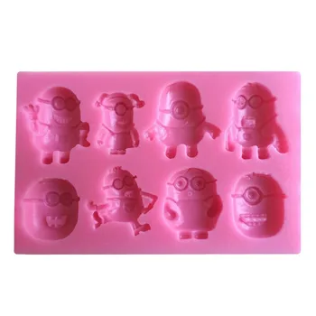 

1pc Different robots silicone cake mold fondant mold cake decorating tools chocolate gmpaste mould cake mould FTM162