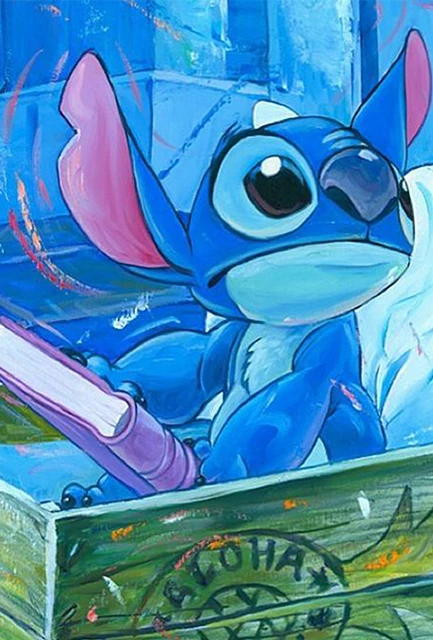 Disney Diamond Painting Cross Stitch Cartoon Lilo Stitch Nani Round DIY 5D Diamond Embroidery Picture Rhinestone Art Gift 