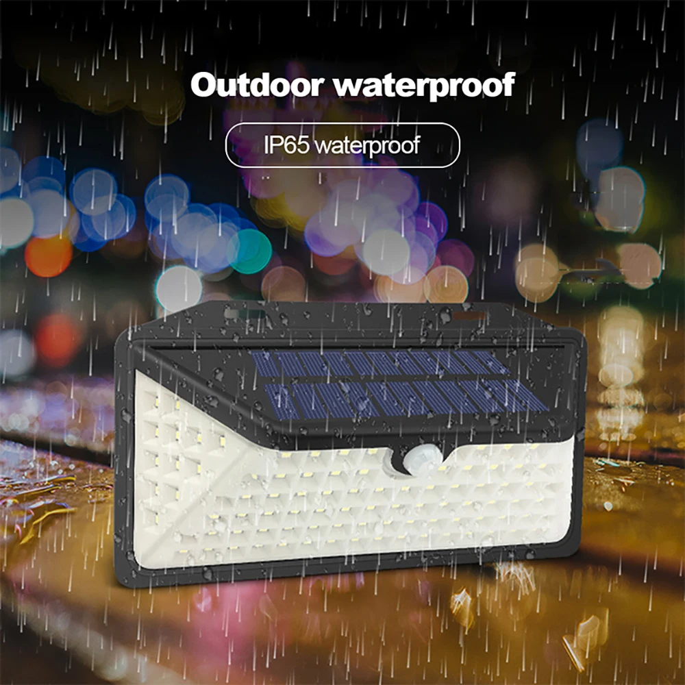102 LED Motion Sensor Solar Wall Light Mpow 3 Adjustable Modes IP65 Waterproof with 2000mAh Lithium-battery Super Bright Lights (8)