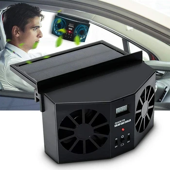 

Rechargeable Solar Car Ventilation Fan Gill Cooler Heatsink Window Radiator Exhaust Fan Auto Air Vent Radiator Cooling System