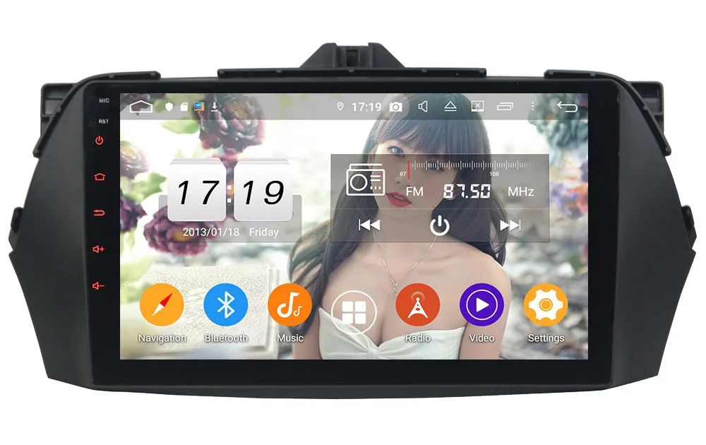 Klyde " ips 4G wifi Android 9,0 Восьмиядерный 4 Гб ОЗУ 64 Гб ПЗУ DSP BT автомобильный DVD мультимедийный плеер стерео для Suzuki Ciaz 2013