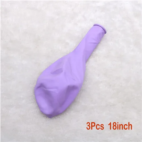 Purple 3 шт. 18 дюймов Макарон шары из латекса День рождения воздушные шарики в виде леденцов вечерние украшения девочка мальчик ребенок душ Свадебные украшения дуги - Цвет: Purple