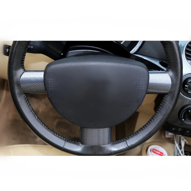 3 шт. Автомобильная рулевая панель накладка наклейка для Volkswagen Beetle 2000-2012 украшение интерьера Стайлинг Литье отделка