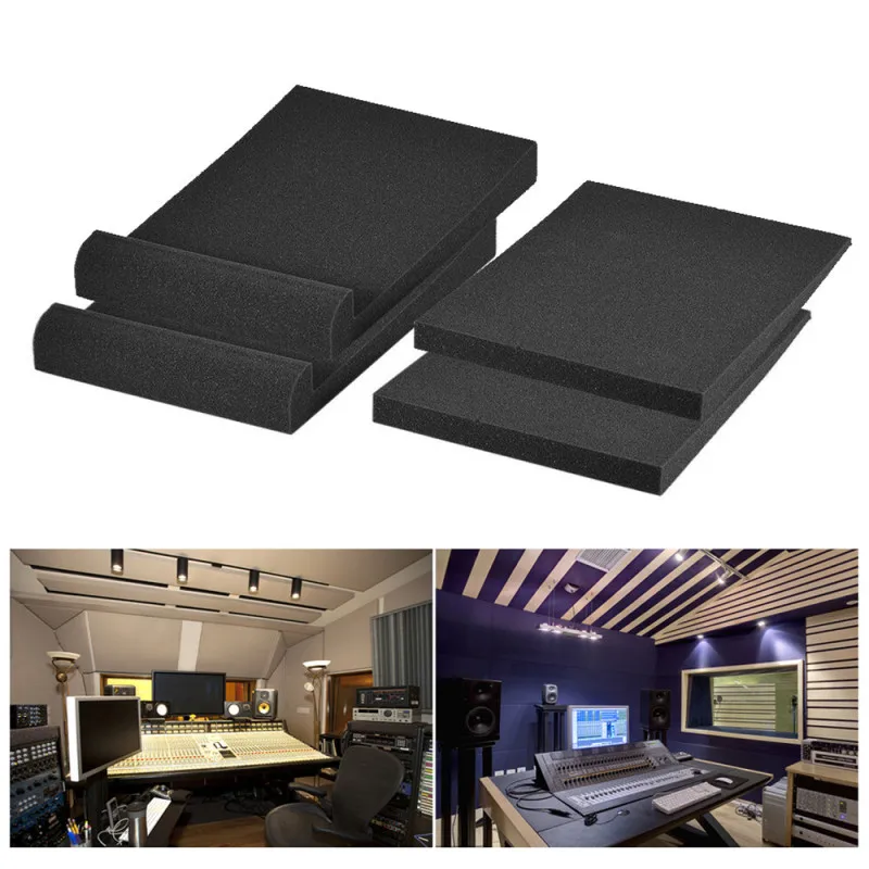 

2 Pack Studio Monitor Speaker Isolation Acoustic Foam Pads Max. 9.6" * 7.7" Usable Area