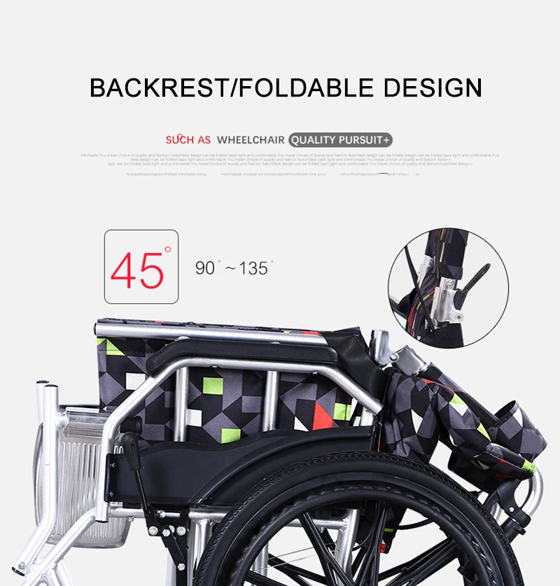 Инвалидные коляски для пожилых людей портативная инвалидная коляска ulti-function складной светильник для отдыха поручень маленький дорожный алюминиевый сплав для инвалидов