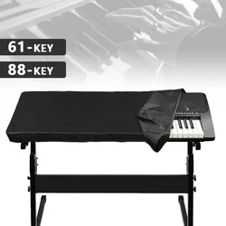 Black Lectronic Digital Piano Keyboard Cover Dustproof Durable Foldable for 61/88-key Dirt-Proof Protector Piano Covers on Stage