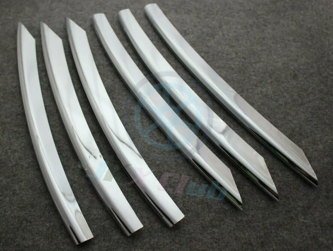 For Range rover L405 2013 Matte Silver Bumper Fog Grille Vent Cover Trim 6PCS