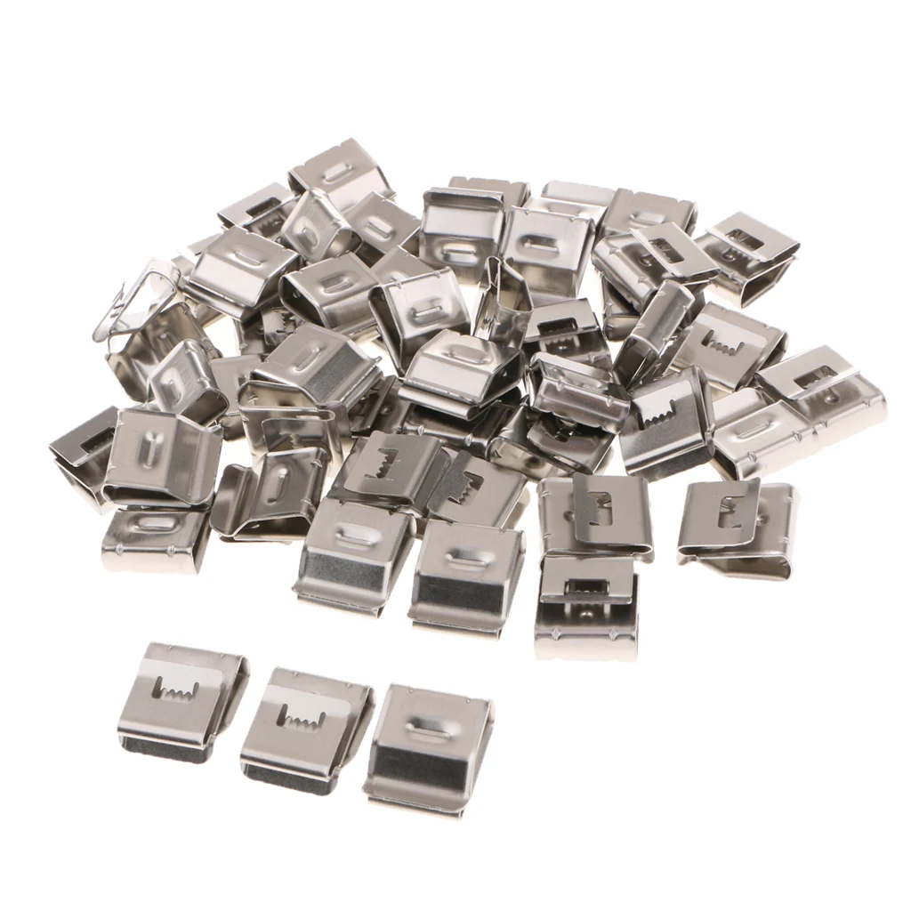 Trailer Wiring Frame Clips,  Electrical Wire Cable Clips,  Stainless Cable Clips (100 Pieces per Bag)