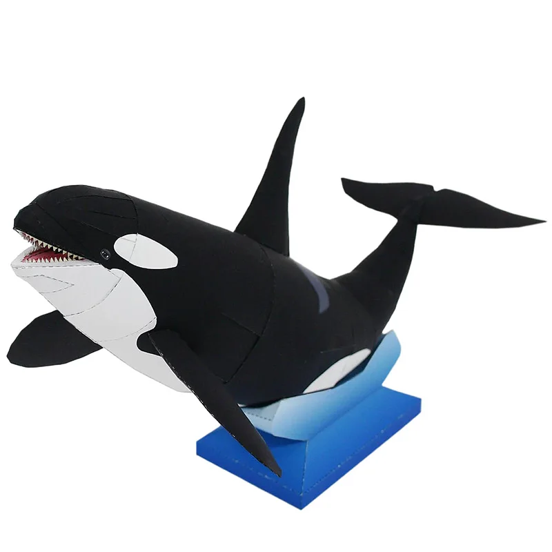 OrcaKillerWhaleFoldingHandmadeOrigamiArtMini3DPaperModel