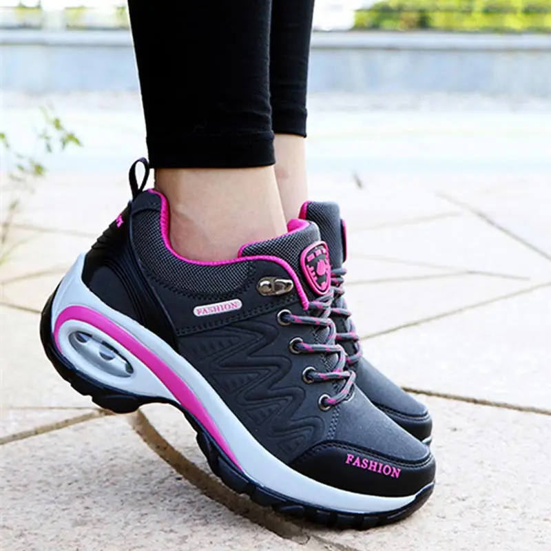 Autumn Air Cushions Women Sneakers Platform Sport Shoes Women\'s Tennis for Running Women\'s Sports Sneakers Red Trainers GMB-1750