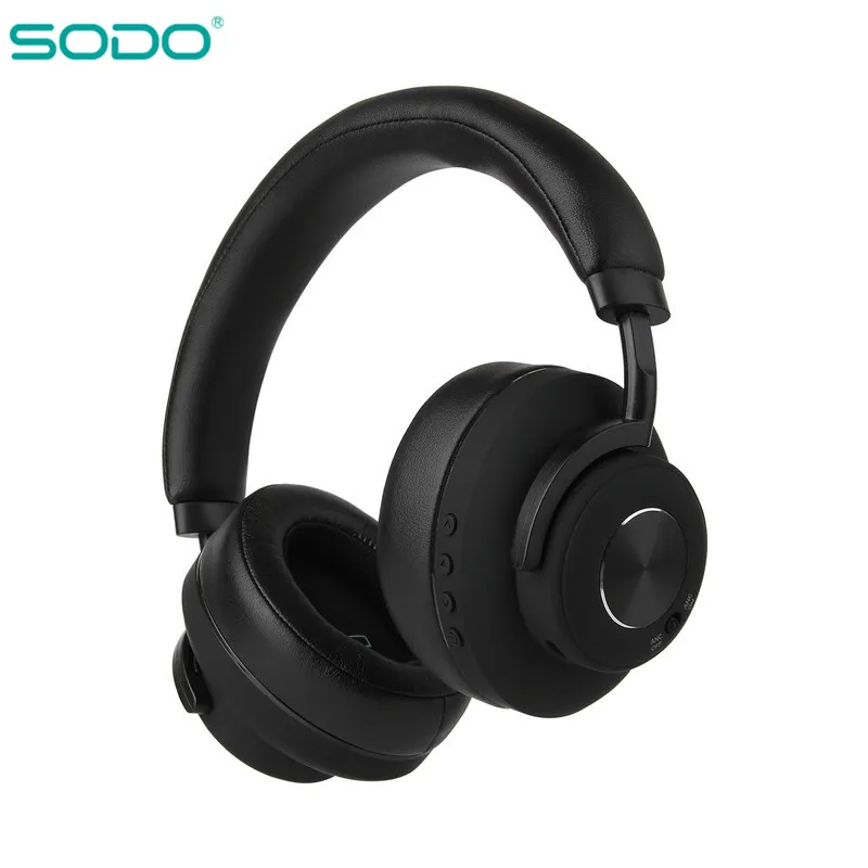 SODO ANC bluetooth Headset Active Noise Cancelling Wireless & Wired Headphone With Microphone Earphone Hifi Sound Earpiece