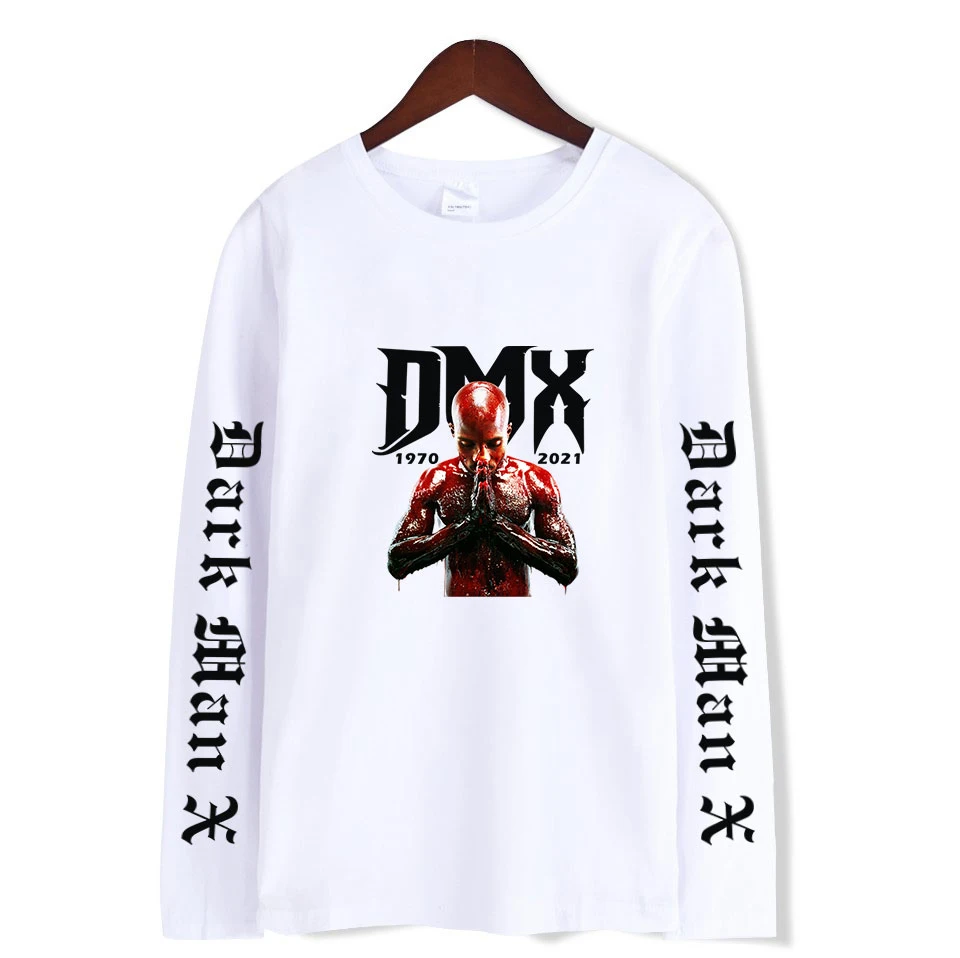 

DMX T-Shirt Crew Neck Shirt Long Sleeve T-Shirt Unisex Harajuku Streetshirt 2021 Spring New