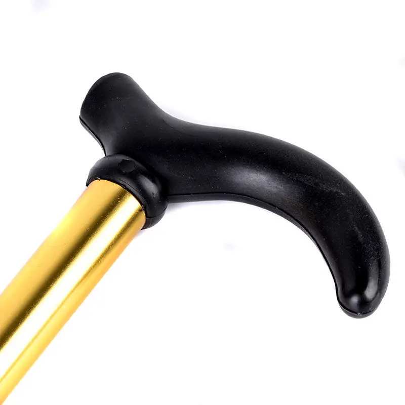 Walking Stick Travel Cane Adjustable Retractable Trekking Pole Aluminium Metal T Handle Holiday Necessities Sports