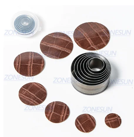 One Set ZONESUN пластик DIY кожаный колокольчик фигурная форма ремесленные инструменты литья кожа пробивки высечки кожевенное ремесло наборы инструментов - Цвет: One Set