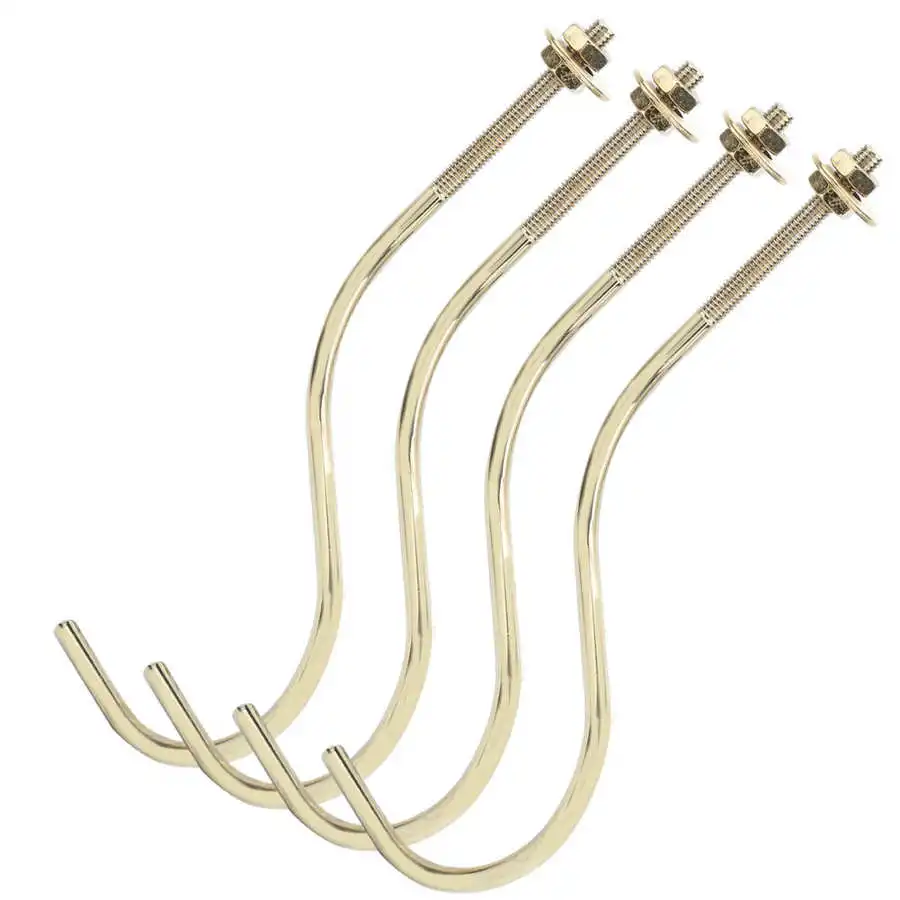 Description Picture 4 of item4pcs Copper Billiards Hook Billiards Snooker Pool Table Edge Hook Cue Racks Billiards Supply