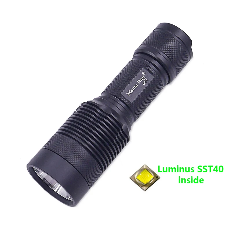 MostpowerfulledflashlighttorchSST40rechargeabletactical