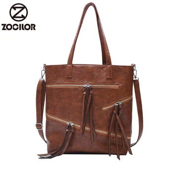 

Vintage Top-handle Bags Women Handbags Designer Female Shoulder Bags Soft Leather Women Casual Tote Bag Bolsos Feminina Sac