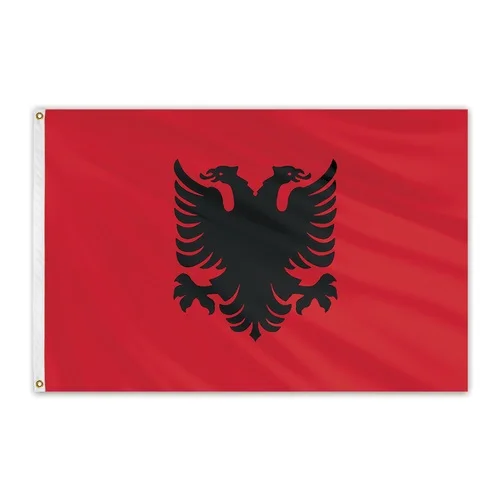 90X150Cm Alb Al Bandiera Dell'Albania