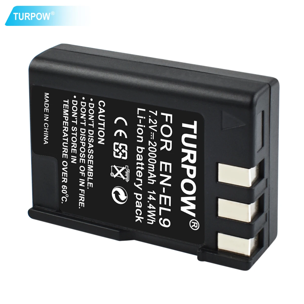 

Turpow for Camera Battery 7.2v 2.0mAh EN-EL9 EN EL9 EN-EL9a EN EL9a EL9a digitalFor Nikon EN-EL9a D40 D60 D40X D5000 D300 L15