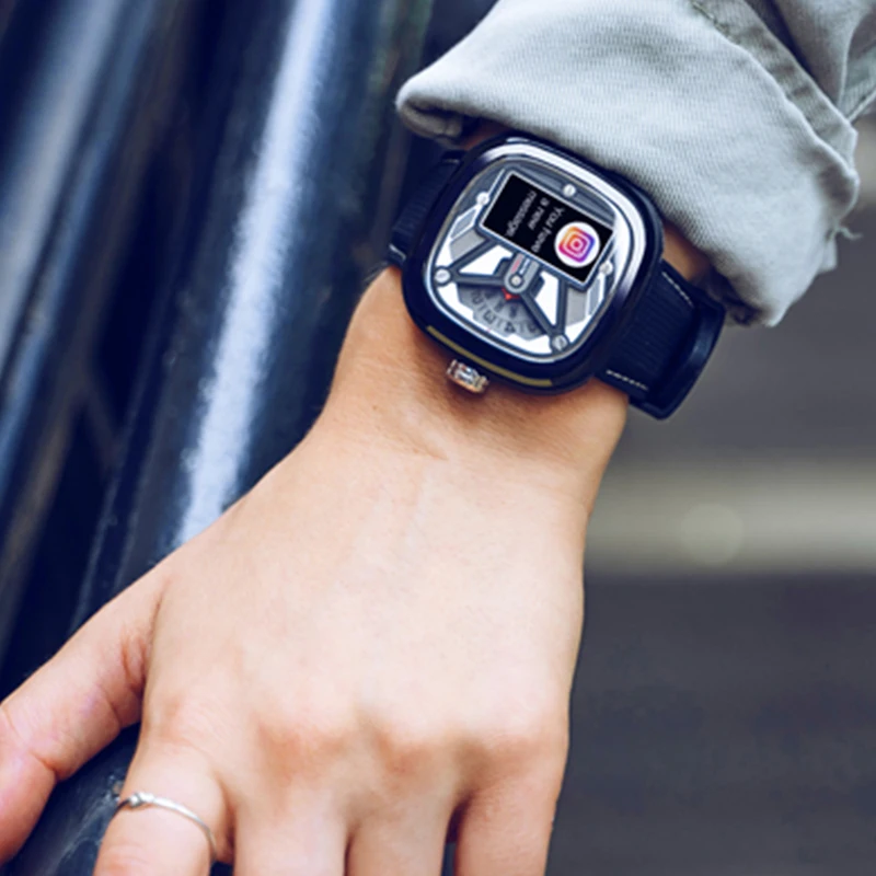 New Zeblaze Hybrid 2 Dual Smartwatch Heart Rate Blood Pressure Health Monitor 50M Waterproof Exercise Tracking Smart Watch Men |
