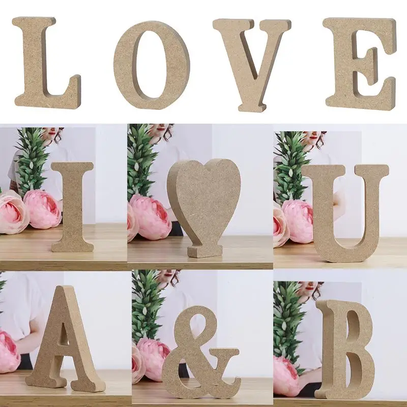 Деревянный Алфавит буквы символ доска толстый домашний декор товары для дома