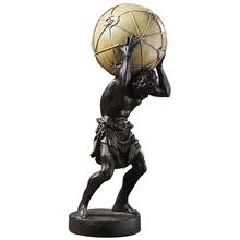 Скандинавский креативный Атлас скульптура персонажа Titan статуя Смола Ремесло Настольный Американский Геркулес фигурки украшения дома R2767