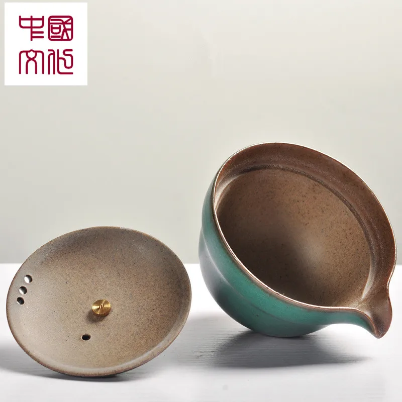 120cc японский ручной работы из керамики Gaiwan Ретро Gaiwan