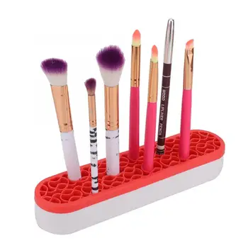 

Portable Cosmetics Brush Nail Pen Tool Storage Box Stand Makeup Container Holder Nail Art Pen Holder