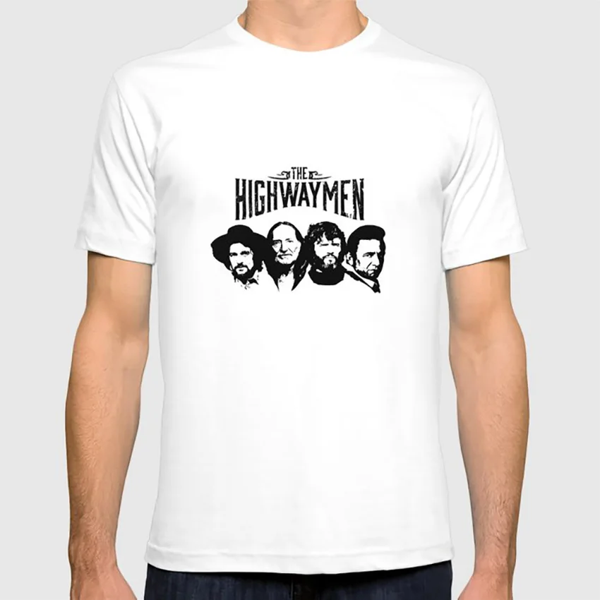 The Highwaymen, музыкальная футболка, Джонни кэш, Нельсон, Дженнингс, наличные, кристофферсон, кантри, народная музыка