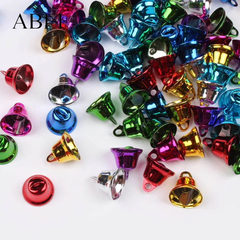 

50pcs 11mm 20mm 25mm Multicolor Pets Bells Toys Gingle Bell For Wedding party Xmas tree Decoration DIY Handmade bell crafts