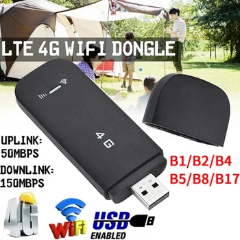 

4G LTE USB Modem Network Adapter Wireless USB 150Mbps Network Card with WiFi Hotspot SIM Card U.S. Edition