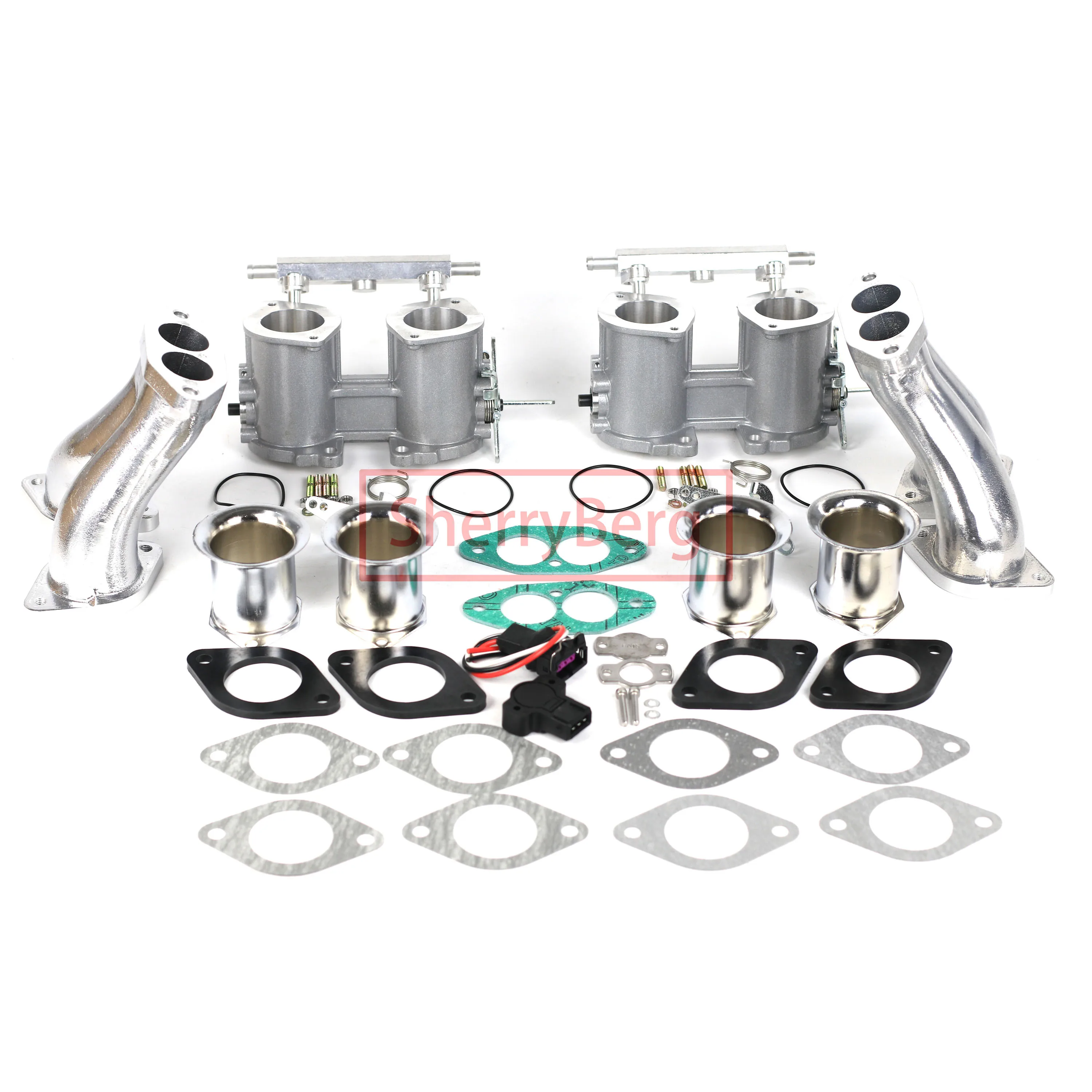 

SherryBerg 40MM 40IDF TBS Throttle Bodies SET Air Horns Mainfold.. Jenvey IDF Style Carb 84mm Height TFP40I Rep. Weber Dellorto