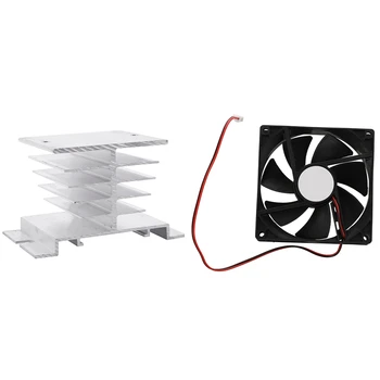 

1 Pcs 90mm X 25mm DC 12V 2Pin Cooling Fan & 1 Pcs Aluminum Heatsink Heat Sink Aluminum Solid State Relay