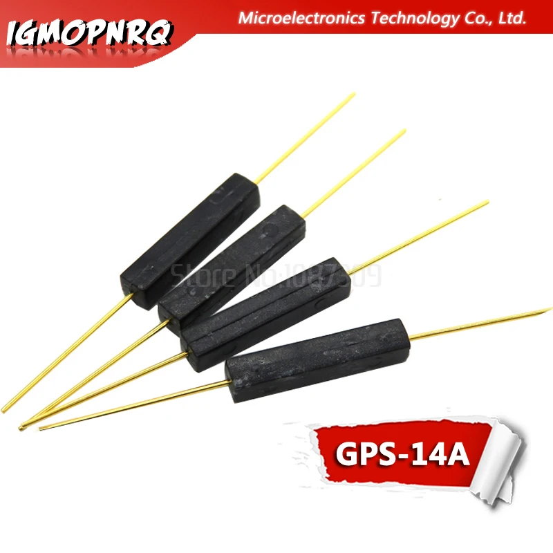 10 Pezzi Interruttore Magnetico Reed GPS-14A - Normalmente Aperto 14x3mm - Sensore Di Prossimità Per Porte E Finestre - Anti-interferenza - 2