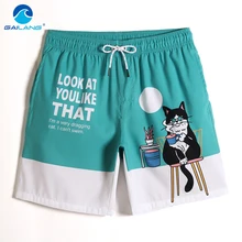 Летние сексуальные настольные игры шорты форма Gailang Мода бегунов мультфильм печатных трусы лайнер купальник plavky пляжные шорты Сетка