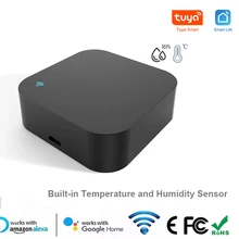 Smart Home Mini Wifi IR Remote Control Universal Remote Built-in Temperature Humidity Sensor Tuya Smart Life Alexa Google Home