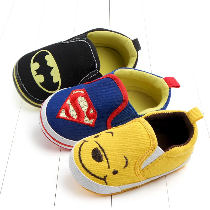 

Hot sale Cartoon Character style Toddlers Baby Canvas shoes Baby moccasins Soft bottom First walkers Bebe Anti-slip Baby shoes