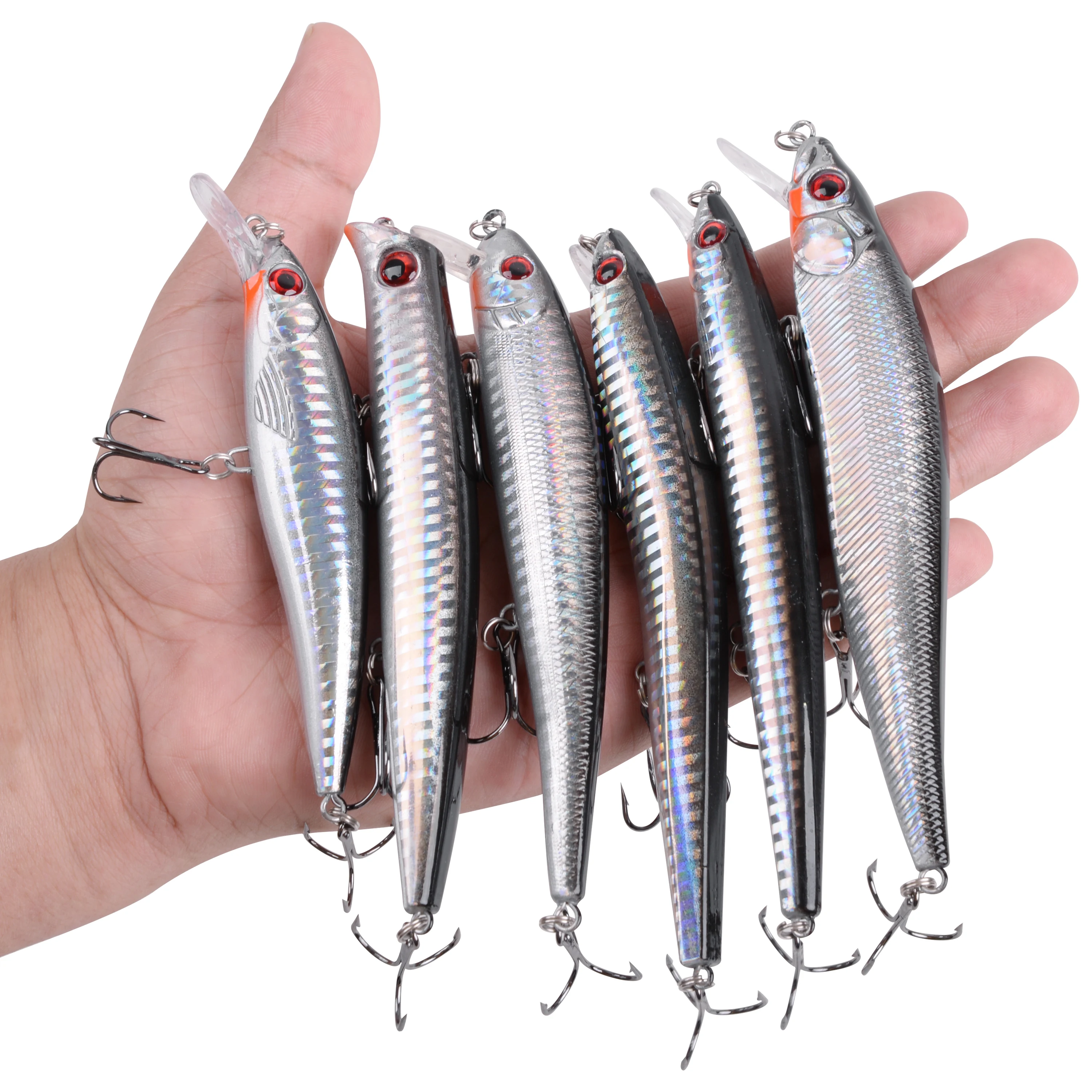 6pcs Crankbaits Fishing Lure 13-22g 11-13cm Life-like Fish Lures Sinking Wobblers Hard Bait Pesca Tackle 2020 | Спорт и развлечения