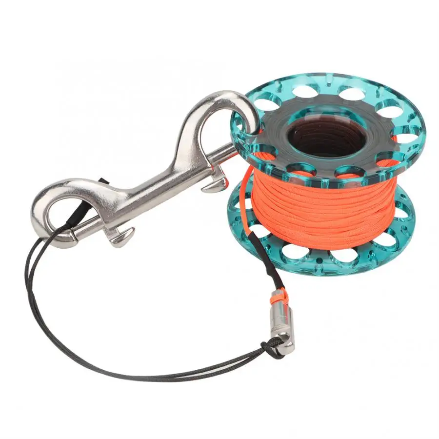 Diving Finger Spool Reel Inflatable Diving SMB Marker Underwater Finger Reel 15m 18m 30m 1.2m 1.5m scuba diving accessories scuba diving spool