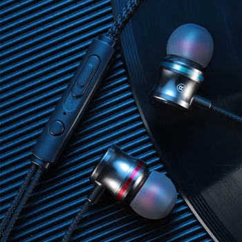 

2020 New Wired Earbuds Headphones 3.5mm In Ear Earphone Earpiece With Mic Stereo Headset HIFI Game Wired Earplugs