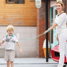 Обновленный рюкзак для малышей с защитой от потери на запястье, поводок для безопасности, детский ремень, детский ремень для прогулок, Детские поводья для безопасности