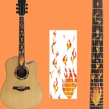 

7 Styles Cross Inlay Decals Fretboard Sticker For Electric Acoustic Guitar Bass Ultra Thin Sticker Ukulele DIY Decor Accessory