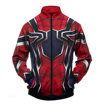 

Spiderman 3D Print Men's Sweatshirt Superhero Comics Cosplay Costume Casual Cycling Sporty Printed Top Gym Sport shirt Tracksuit