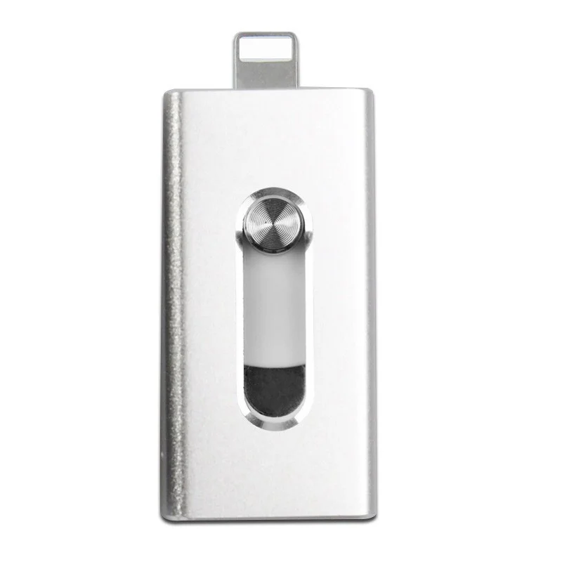 Y02-USB2.0-Silver OTG USB флэш-накопитель USB2.0 для iPhone/iPad/IOS/Android/PC 64 ГБ 32 ГБ 16 ГБ 128 ГБ флеш-накопитель 3 в 1 высокоскоростной Флешка USB C micro usb ФЛЕШКА type c usb - Цвет: Y02-USB2.0-Silver