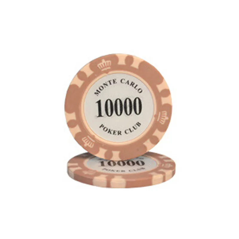 25 шт./компл. Техас фишки для покера глины Материал казино Texas Poker Chip набора металлические монеты Корона Монте Карло фишки для покера клуб аксессуары - Цвет: YK1711N